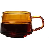 Amazon｜MJKQ9 カップ ソーサー 250ml アンバー おしゃれ
